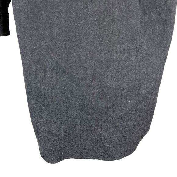 Madwell Womens Charcoal Gray Wool Blend Stretch Shirt Shift Dress sz Small S - Picture 13 of 16